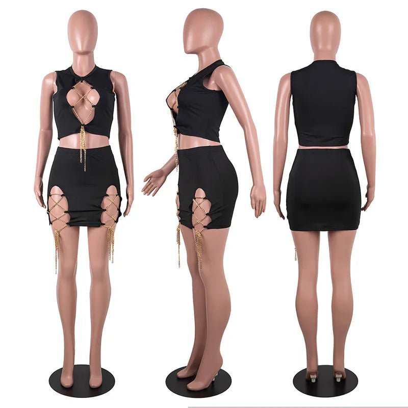 My Time Mini Skirt Two Piece Set