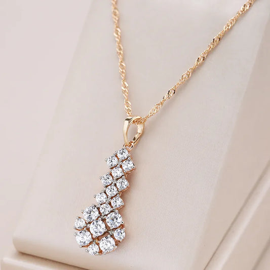 Natural Zircon Pendant Necklace