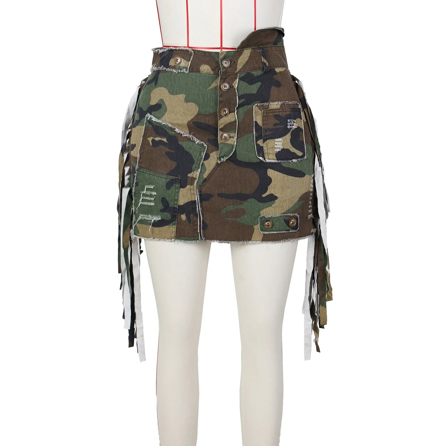 Camo Cargo Mini Skirt