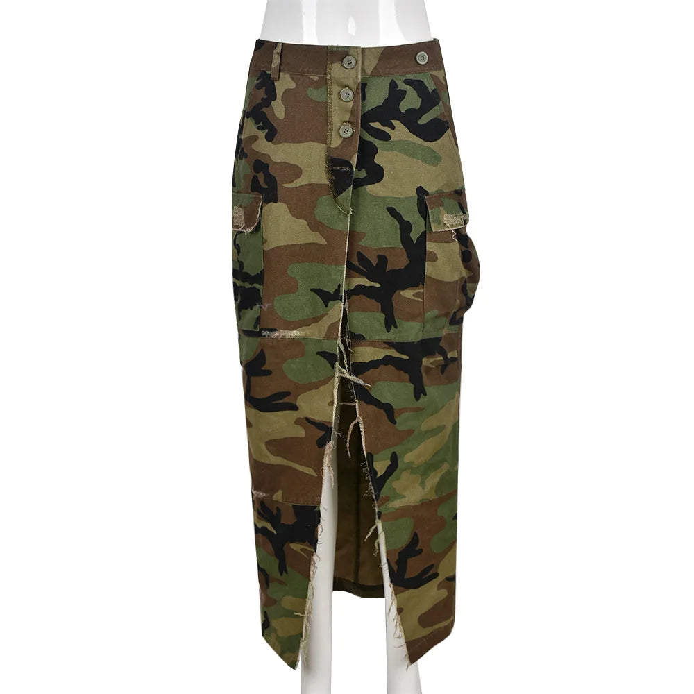 Unique Love Cargo Maxi Skirt