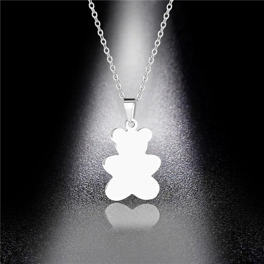 Bear Necklace Stainless Steel Necklace